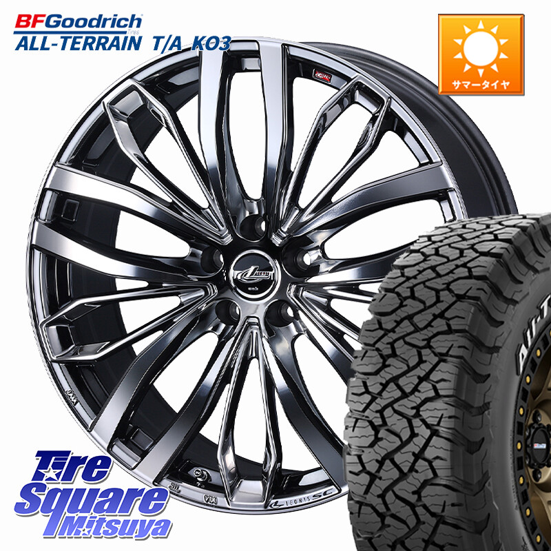 BF Goodrich All-Terrain TA KO3 在庫● オールテレーン グッドリッチ T/A ホワイトレター 215/70R16WEDS LEONIS SC レオニスSC ホイール 16インチ 16X6.5J 40 5穴 114.3 デリカD:5 エクリプスクロス RVR クルーガー V・L ハリアー｜タイヤスクエアミツヤ