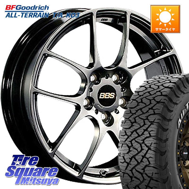 BF Goodrich All-Terrain TA KO3オールテレーン グッドリッチ T/A ホワイトレター 235/65R17BBS RF 鍛造1ピース DB ホイール 17インチ 17X7.5J 45 5穴 114.3｜タイヤスクエアミツヤ