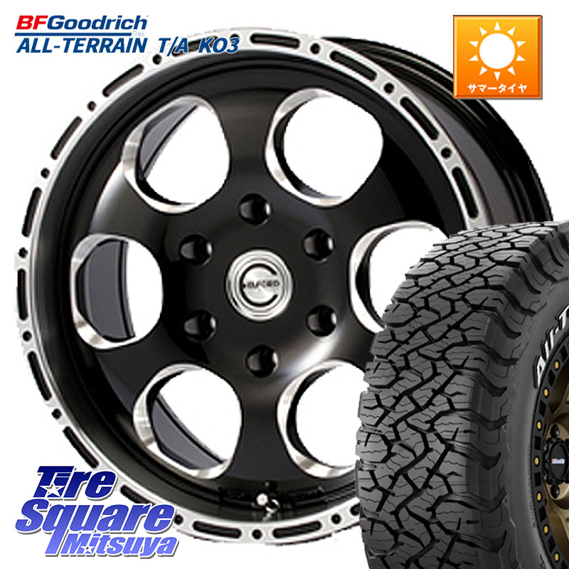 MEIWA Blood Stock One Piece ホイール 17インチ 17 X 8.0J +30 6穴 139.7 BF Goodrich All-Terrain TA KO3オールテレーン グッドリッチ T/A ホワイトレター 265/65R17 トライトンGSR