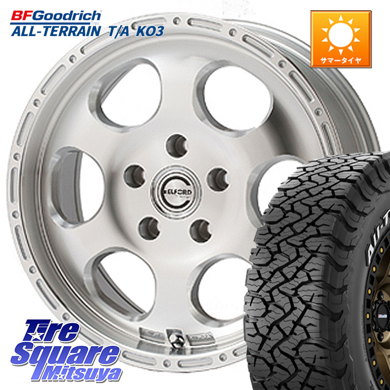 MEIWA Blood Stock One Piece ホイール 17インチ 17 X 8.0J +35 5穴 127 BF Goodrich All-Terrain TA KO3オールテレーン グッドリッチ T/A ホワイトレター 285/70R17 クライスラー ジープ ラングラー JK系 クライスラー ジープ ラングラー JL系