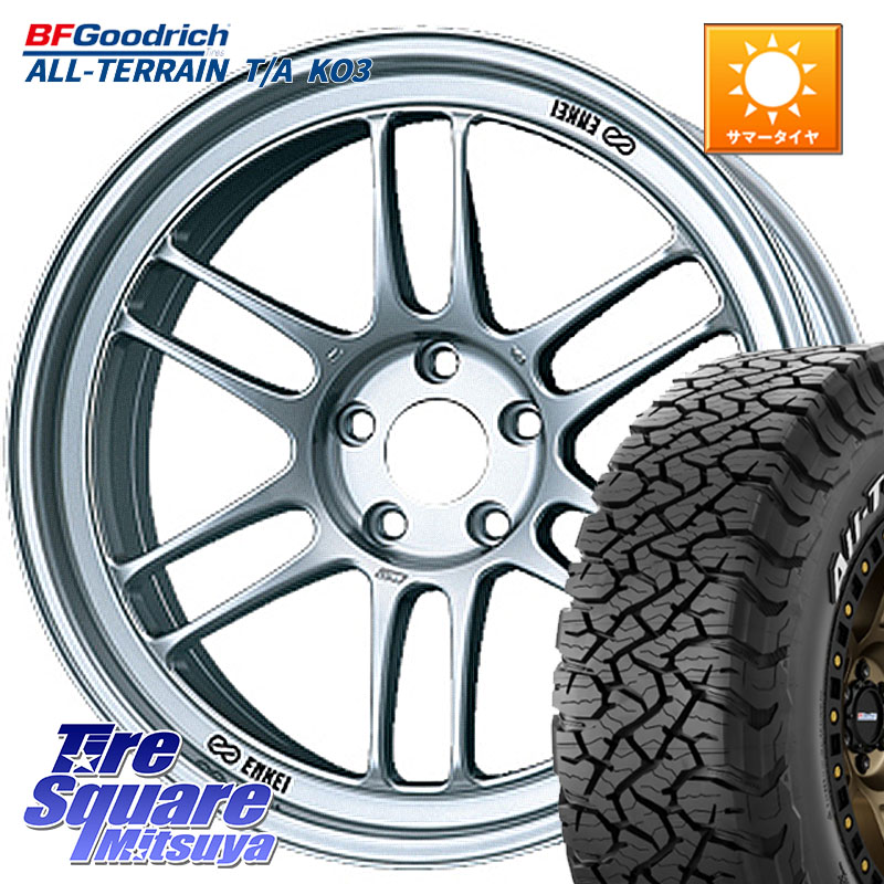 BF Goodrich All-Terrain TA KO3オールテレーン グッドリッチ T/A ホワイトレター 235/65R17ENKEI エンケイ Racing RPF1 SILVER ホイール 17X8.0J 35 5穴 114.3 RAV4 50系 RAV4 60系｜タイヤスクエアミツヤ