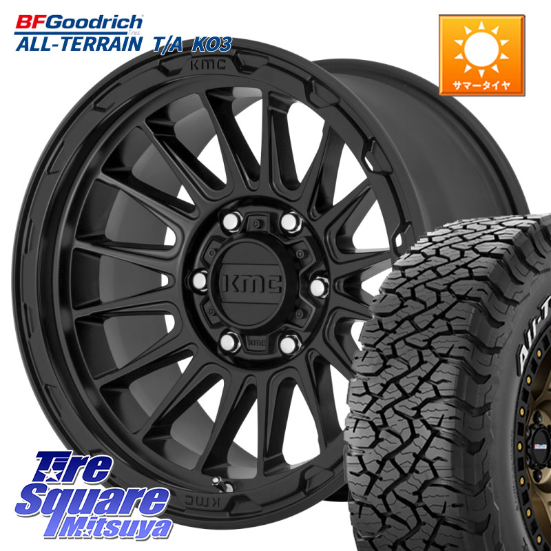 KMC KM542 Impact ホイール 17インチ 17 X 8.0J +20 6穴 139.7 BF Goodrich All-Terrain TA KO3オールテレーン グッドリッチ T/A ホワイトレター 265/70R17