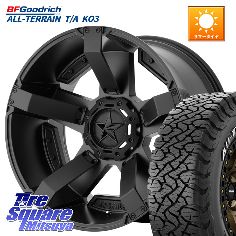 KMC XD811 ROCKSTAR2 ホイール 17インチ ロックスター2 17 X 8.0J +35 5穴 127 BF Goodrich All-Terrain TA KO3オールテレーン グッドリッチ T/A ホワイトレター 255/75R17 クライスラー ジープ ラングラー JK系 クライスラー ジープ ラングラー JL系