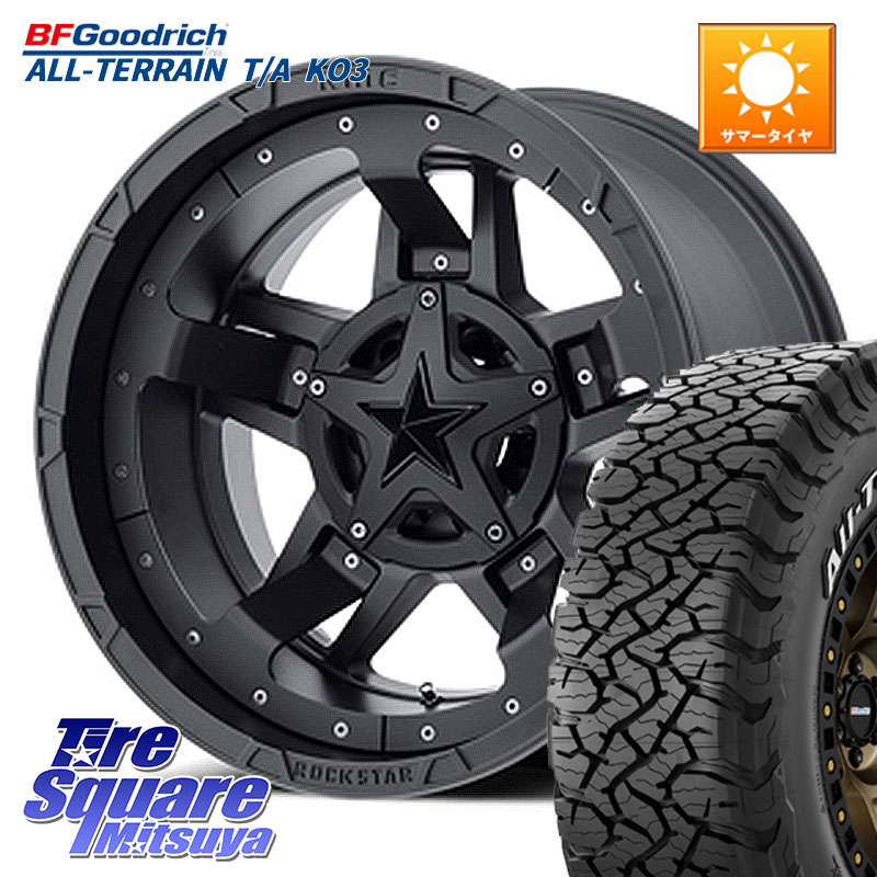 KMC XD827 ROCKSTAR3 ホイール 18インチ ロックスター3 18 X 9.0J +0 6穴 139.7 BF Goodrich All-Terrain TA KO3オールテレーン グッドリッチ T/A ホワイトレター 265/65R18