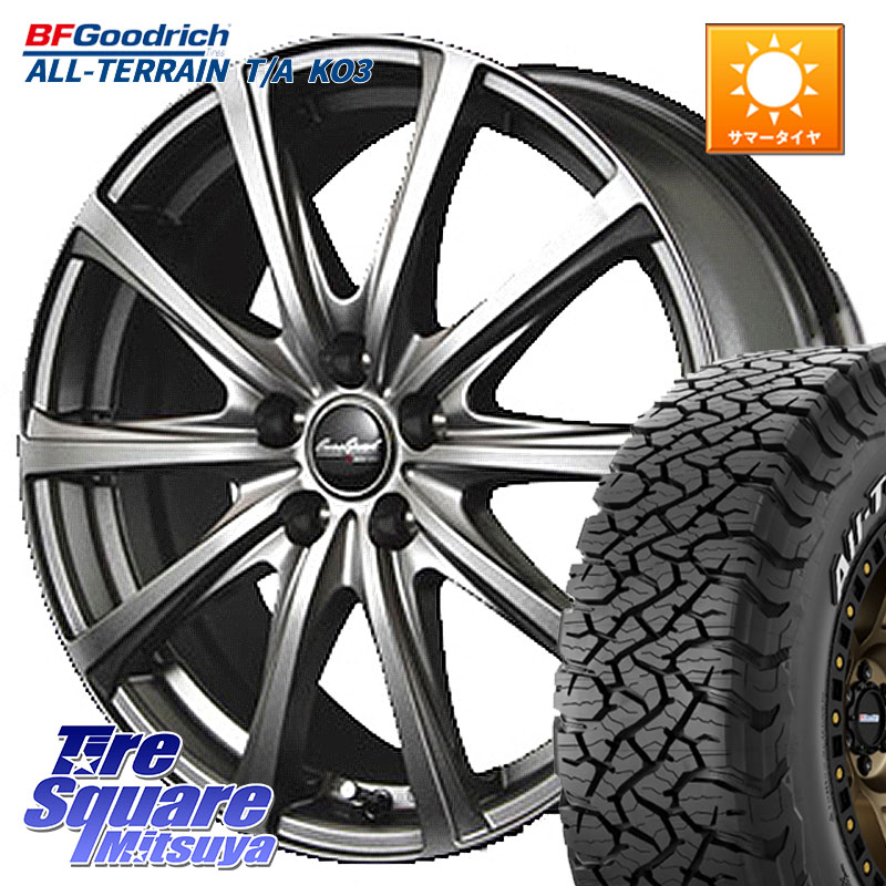 MANARAY MID EuroSpeed ユーロスピード V25 ホイール 16インチ 16 X 6.5J +53 5穴 114.3 BF Goodrich All-Terrain TA KO3 在庫予定品● オールテレーン グッドリッチ T/A ホワイトレター【欠品次回6月以降】 225/70R16