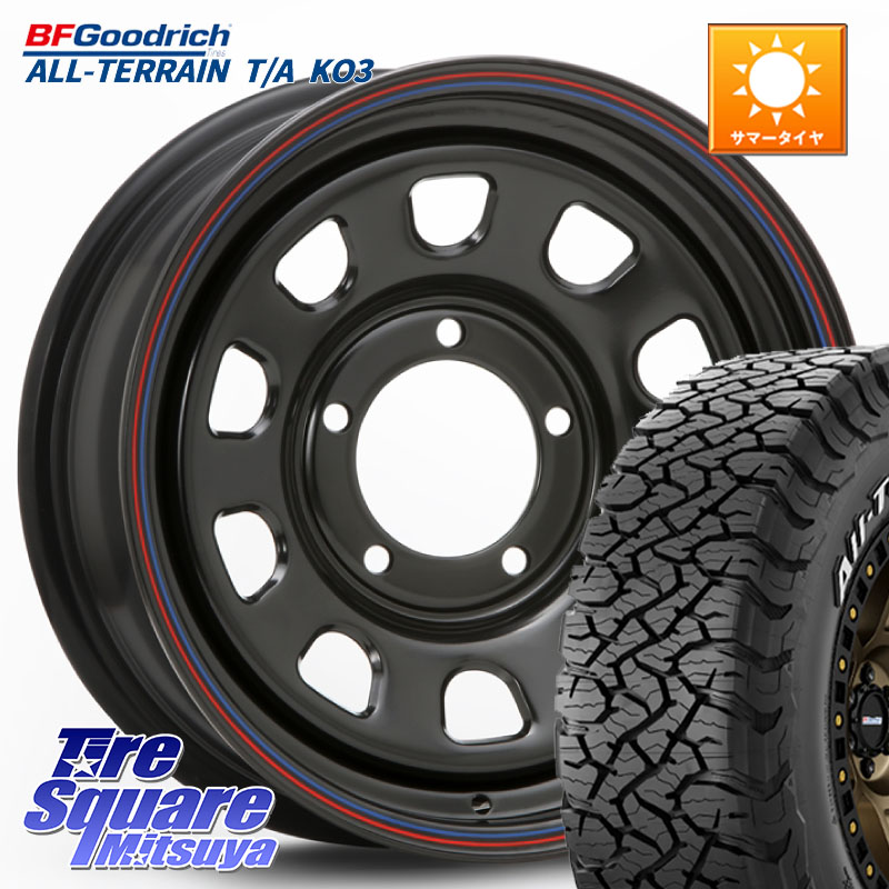 MLJ デイトナ SS DAYTONA ホイール 16インチ 16 X 6.0J +0 5穴 139.7 BF Goodrich All-Terrain TA KO3 在庫● オールテレーン グッドリッチ T/A ホワイトレター 235/70R16 ジムニー専用(要リフトアップ・オーバーフェンダー等) ジムニ-シエラ・ノマド(カスタム)