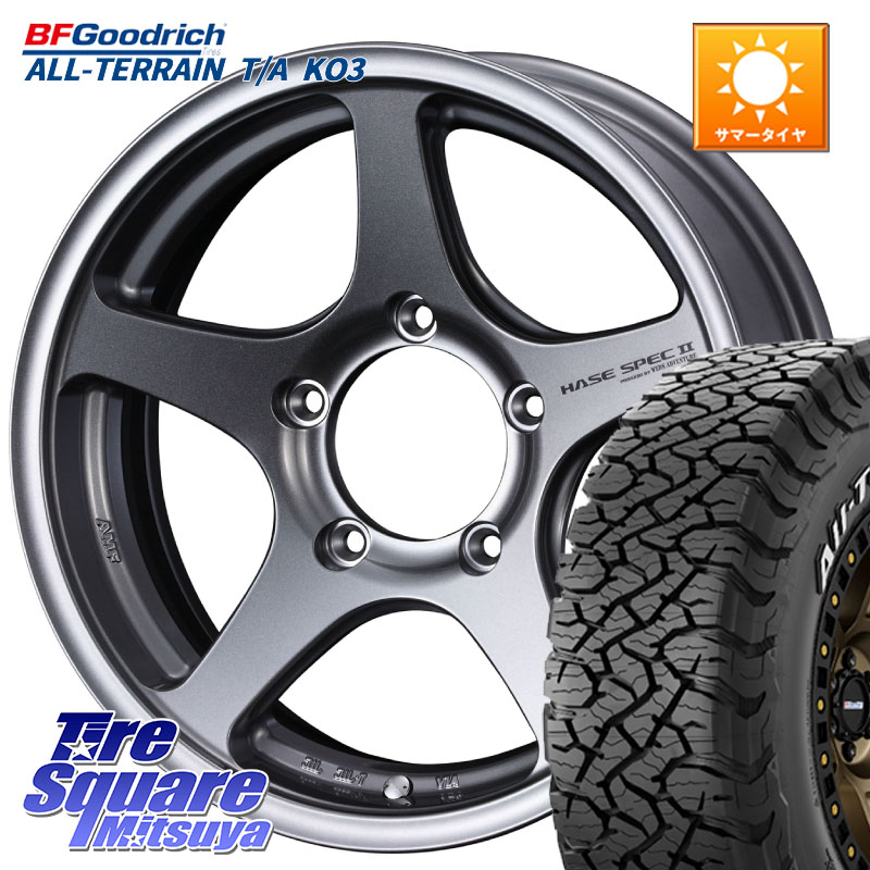 BF Goodrich All-Terrain TA KO3 在庫● オールテレーン グッドリッチ T/A ホワイトレター 175/80R16WEDS Adventure HASE SPEC2 (GM) ジムニー ホイール 16インチ 16X5.5J 22 5穴 139.7 ジムニー専用 AZオフロード|タイヤスクエアミツヤ