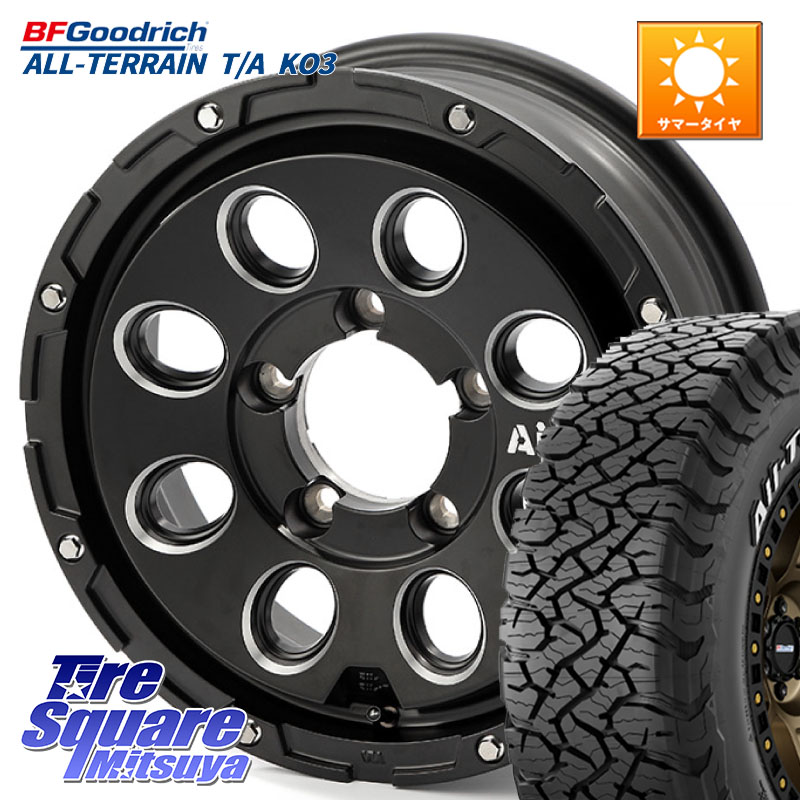 BF Goodrich All-Terrain TA KO3 在庫● オールテレーン グッドリッチ T/A ホワイトレター 235/70R164X4エンジニアリング Air G Massive エアーGマッシブ ホイール 16インチ 16X5.5J 22 5穴 139.7 ジムニー専用(要リフトアップ/オーバーフェンダー等) AZオフロード カ｜タイヤスクエアミツヤ