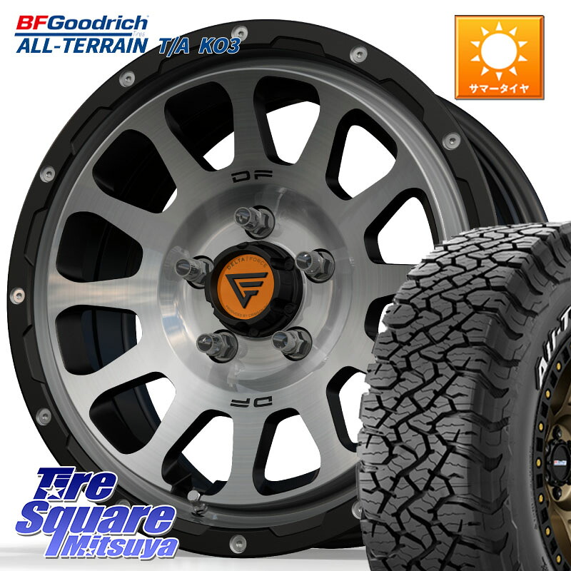 DELTA FORCE デルタフォース オーバル デリカD5専用 ホイール 16インチ 16 X 7.0J +42 5穴 114.3 BF Goodrich All-Terrain TA KO3 在庫予定品● オールテレーン グッドリッチ T/A ホワイトレター【欠品次回6月以降】 225/70R16 デリカD:5