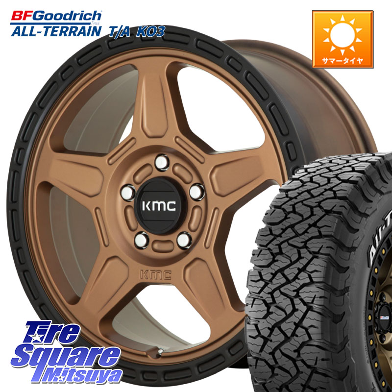 KMC KM721 ALPINE ブロンズ ホイール 16インチ 専用Nut別売 16 X 7.5J +30 5穴 114.3 BF Goodrich All-Terrain TA KO3 在庫● オールテレーン グッドリッチ T/A ホワイトレター 235/70R16
