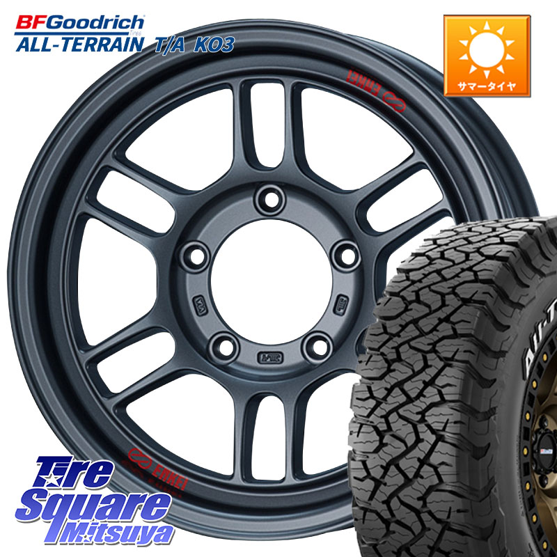 ENKEI エンケイ ALLROAD RPT1 ガンメタ ジムニー ホイール 16インチ 16 X 5.5J +20 5穴 139.7 BF Goodrich All-Terrain TA KO3 在庫予定品● オールテレーン グッドリッチ T/A ホワイトレター【欠品次回6月以降】 225/70R16 ジムニー専用(要リフトアップ・オーバーフェ