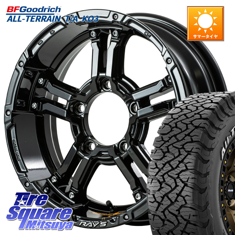 RAYS 【欠品次回9~10月】 TEAM DAYTONA デイトナ FDX-J collection 16 X 5.5J +20 5穴 139.7 BF Goodrich All-Terrain TA KO3 在庫● オールテレーン グッドリッチ T/A ホワイトレター 235/70R16 ジムニー専用(要リフトアップ・オーバーフェンダー等)