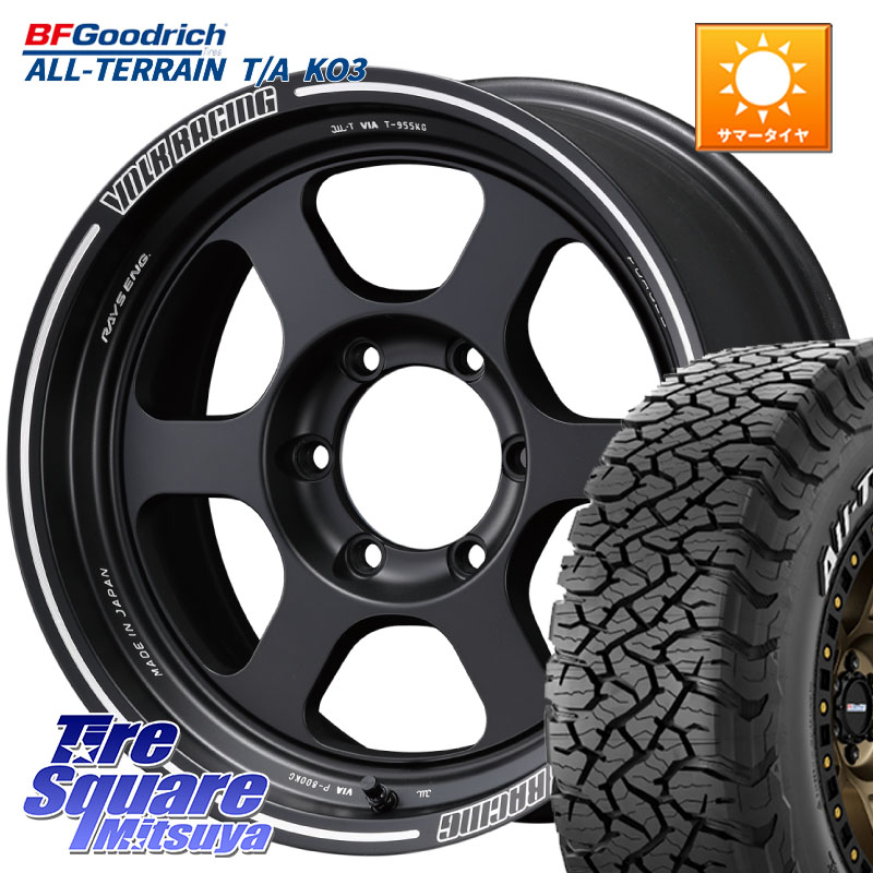 BF Goodrich All-Terrain TA KO3オールテレーン グッドリッチ T/A ホワイトレター 265/70R17RAYS 【欠品次回3~4月】 レイズ TE37 XT ボルクレーシング インセット-10 ホイール 17インチ 17X8.5J 0 6穴 139.7 トライトン ランドクルーザー プラド カスタムサイズ|タイヤスクエアミツヤ