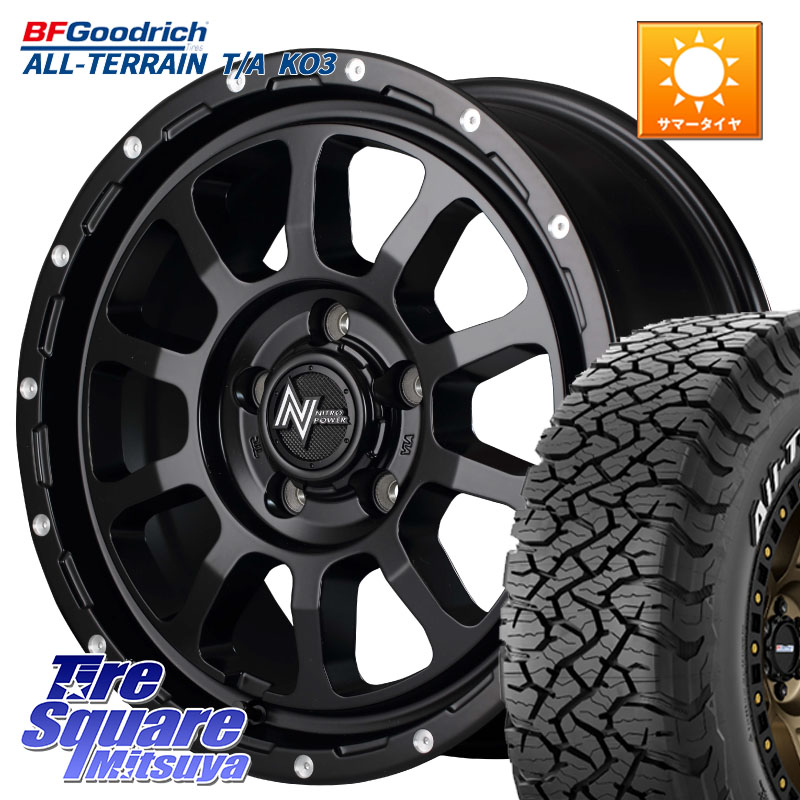 MANARAY MID ナイトロパワー M10 PERSHING S 16インチ 16 X 7.0J +40 5穴 114.3 BF Goodrich All-Terrain TA KO3 在庫● オールテレーン グッドリッチ T/A ホワイトレター 235/70R16