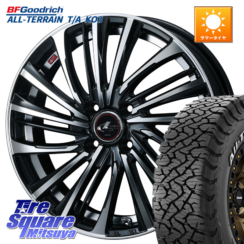 BF Goodrich All-Terrain TA KO3 在庫● オールテレーン グッドリッチ T/A ホワイトレター 215/70R16WEDS ウェッズ weds レオニス LEONIS FS (PBMC) 16インチ 16X6.0J 42 4穴 100 ロッキー ガソリン車 4穴 ライズ ガソリン車 4穴|タイヤスクエアミツヤ