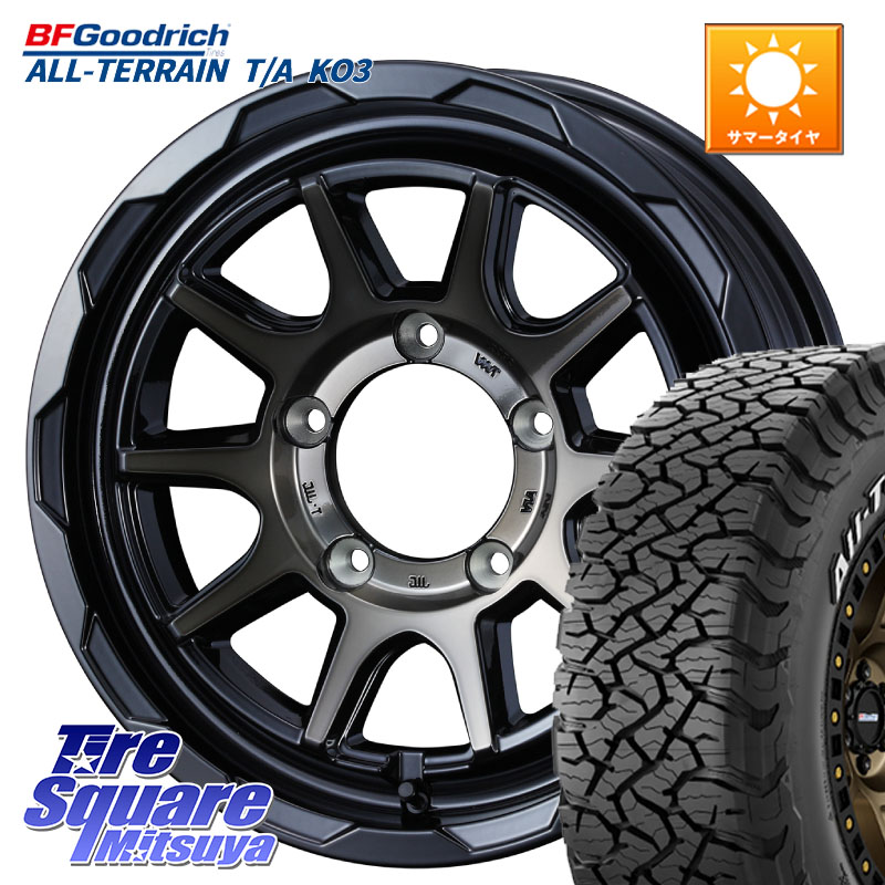 BF Goodrich All-Terrain TA KO3 在庫● オールテレーン グッドリッチ T/A ホワイトレター 175/80R16WEDS マッドヴァンス06 MUD VANCE 06 インセット-5 ウエッズ 16インチ 16X6.0J 0 5穴 139.7 ジムニー専用(要オーバーフェンダー等) AZオフロード カスタムサイズ｜タイヤスクエアミツヤ