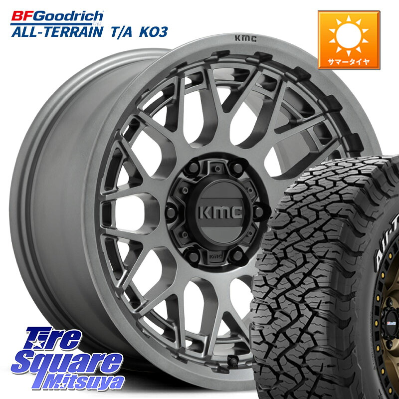 BF Goodrich All-Terrain TA KO3オールテレーン グッドリッチ T/A ホワイトレター 265/65R17KMC KM722 TECHNIC Anthracite 6Lug 17インチ 17X8.5J 18 6穴 139.7 GUN226ハイラックス トライトンGSR ランドクルーザー プラド カスタムサイズ ハイラックス HILUX|タイヤスクエアミツヤ