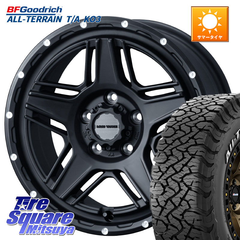 WEDS 40535 マッドヴァンス MUD VANCE 07 BK 16インチ 16 X 7.0J +38 5穴 114.3 BF Goodrich All-Terrain TA KO3 在庫● オールテレーン グッドリッチ T/A ホワイトレター 235/70R16