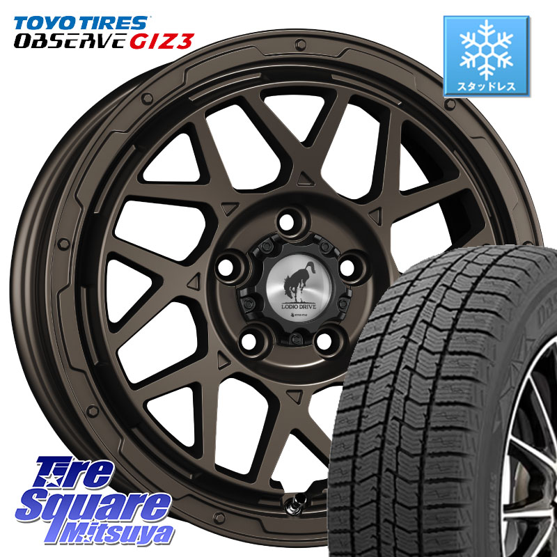 TOYO OBSERVE GIZ3 2024年~2025年製 オブザーブ ギズ3 スタッドレス ミツヤ 205/65R16SUPER STAR LODIO DRIVE ロディオドライブ 8M MONO モノ 16X7.0J 42 5穴 114.3 ヤリスクロス 10系アルファード 70系カムリ セレナ SERENA 日産 エスティマ ティアナ 日産|タイヤスクエアミツヤ