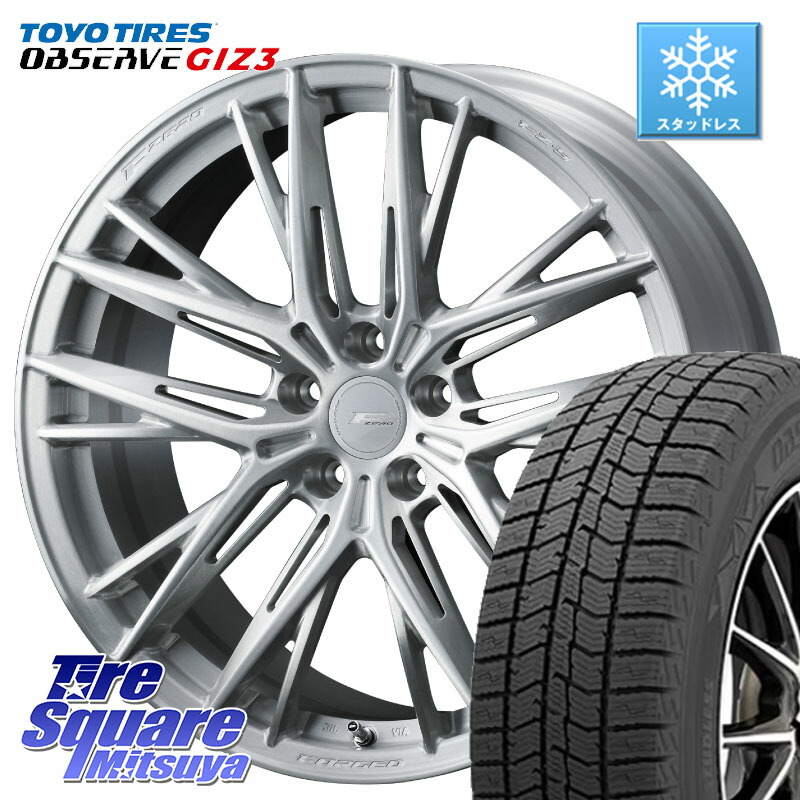 TOYO OBSERVE GIZ3 2024年～2025年製 オブザーブ ギズ3 スタッドレス ミツヤ 235/55R19 WEDS F ZERO FZ-5 FZ5 鍛造 FORGED ホイール 19インチ エフゼロ 19 X 8.5J +48 5穴 114.3