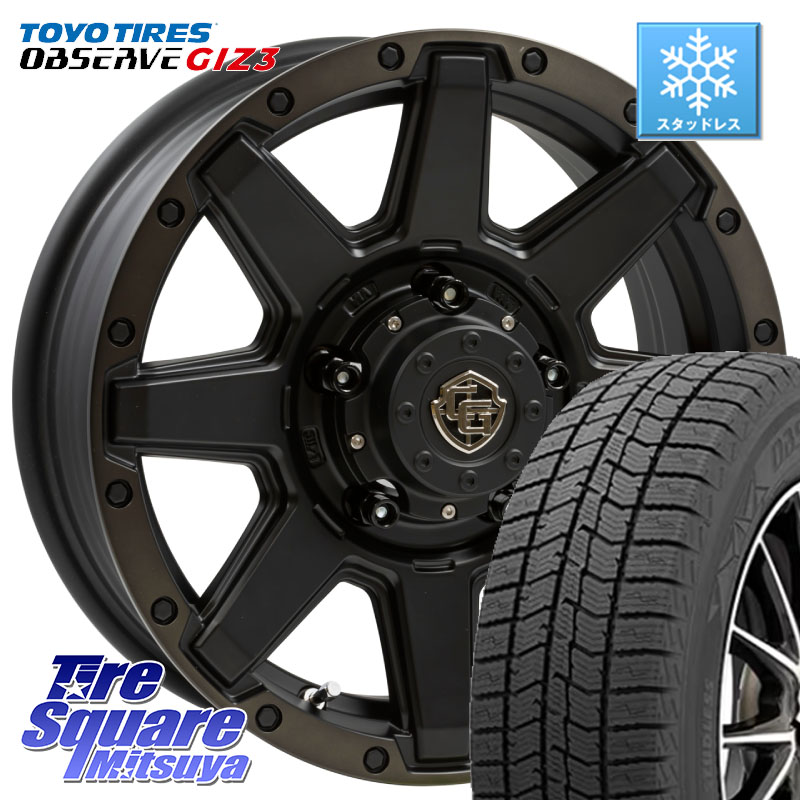 TOYO OBSERVE GIZ3 2024年製~ オブザーブ ギズ3 スタッドレス ミツヤ 215/65R16 WEDS CROSS OVER GARMENTS StyleU 16インチ 16 X 5.5J +22 5穴 139.7 ジムニー専用(要オーバーフェンダー等)