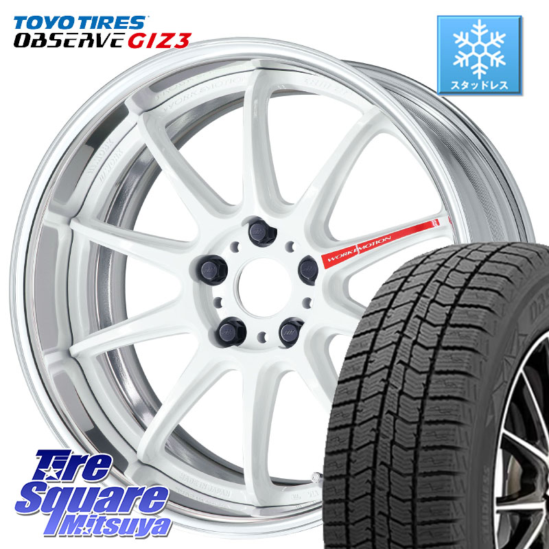 TOYO OBSERVE GIZ3 2024年~2025年製 オブザーブ ギズ3 スタッドレス ミツヤ 235/55R19WORK EMOTION ZR10 L Disk AZW 19インチ 2ピース 19X8.0J 30 5穴 114.3 アウトランダーPHEV RAV4 60系|タイヤスクエアミツヤ