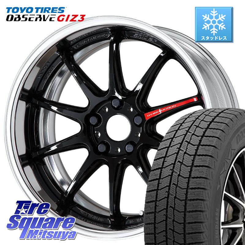 TOYO OBSERVE GIZ3 2024年~2025年製 オブザーブ ギズ3 スタッドレス ミツヤ 235/55R19WORK EMOTION ZR10 L Disk 19インチ 2ピース 19X8.0J 30 5穴 114.3 アウトランダーPHEV RAV4 60系|タイヤスクエアミツヤ