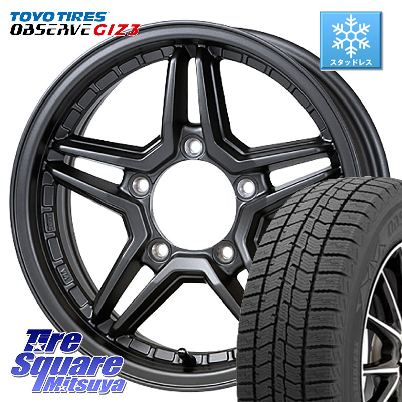 TOYO OBSERVE GIZ3 2024年製～ オブザーブ ギズ3 スタッドレス ミツヤ 215/65R16JAOS JAOS EXCEL JX3 ジャオス エクセル ジェーエックススリー 16インチ 16X5.5J 22 5穴 139.7 ジムニー専用(要オーバーフェンダー等) AZオフロード カスタムサイズ｜タイヤスクエアミツヤ