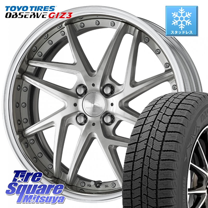 TOYO OBSERVE GIZ3 2024年製～ オブザーブ ギズ3 スタッドレス ミツヤ 215/65R16WORK RIZALTADO MESH2 A Disk 16インチ 2ピース 16X6.5J 40 4穴 100 ロッキー ガソリン車 4穴 ライズ ガソリン車 4穴｜タイヤスクエアミツヤ