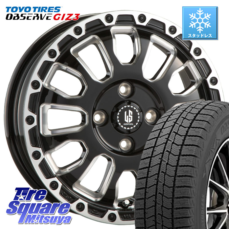 TOYO OBSERVE GIZ3 2024年～2025年製 オブザーブ ギズ3 スタッドレス ミツヤ 185/60R16阿部商会 LA STRADA AVENTURA アヴェンチュラ 16インチ 16X6.0J 40 4穴 100 アクアクロスオーバー FITクロスター MAZDA2 マツダ2(デミオ)｜タイヤスクエアミツヤ 89,001円