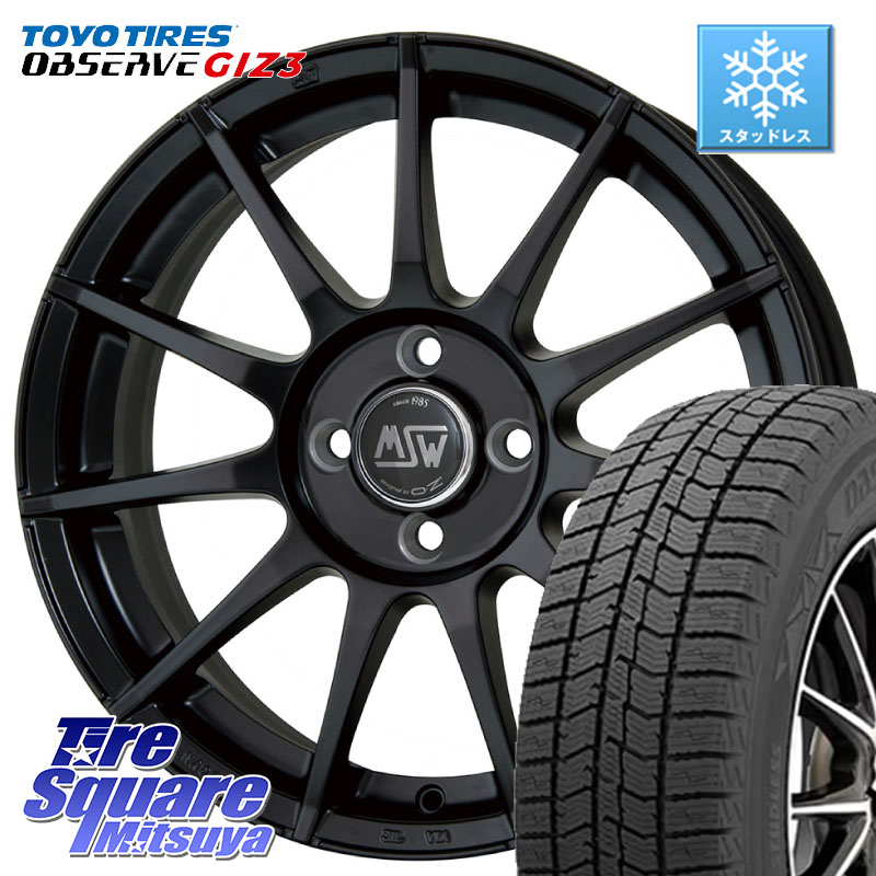 TOYO OBSERVE GIZ3 2024年～2025年製 オブザーブ ギズ3 スタッドレス ミツヤ 225/45R17MSW by OZ MSW85-2 ホイール 17インチ 17X7.0J(CITROEN C4 B5) 28 4穴 108 シトロエン C4 B7系｜タイヤスクエアミツヤ 100,005円