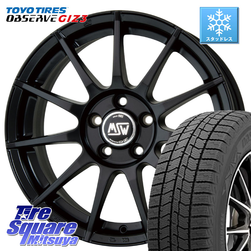 TOYO OBSERVE GIZ3 2024年~2025年製 オブザーブ ギズ3 スタッドレス ミツヤ 225/45R17MSW by OZ MSW85-2 ホイール 17インチ 17X7.0J(VOL V40 MB4) 50 5穴 108 VOLVO ボルボ V40|タイヤスクエアミツヤ