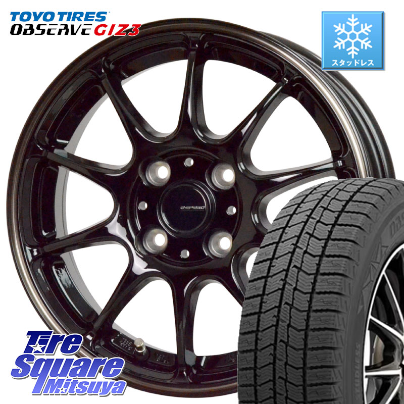 TOYO OBSERVE GIZ3 2024年～2025年製 オブザーブ ギズ3 スタッドレス ミツヤ 175/65R15HotStuff G・SPEED P-07 ジー・スピード ホイール 15インチ 15X5.5J 50 4穴 100 GR/GS系フィット インサイト スプラッシュ｜タイヤスクエアミツヤ 52,218円