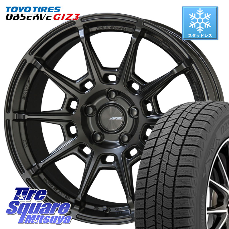 TOYO OBSERVE GIZ3 2024年製～ オブザーブ ギズ3 スタッドレス ミツヤ 225/55R18 KYOHO GALERNA REFINO ガレルナ レフィーノ ホイール 18インチ 18 X 7.5J +48 5穴 114.3 ZR-V レヴォーグレイバック SL系フォレスター SK系フォレスター
