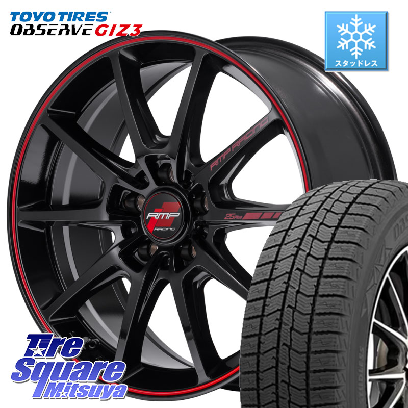 TOYO OBSERVE GIZ3 2024年～2025年製 オブザーブ ギズ3 スタッドレス ミツヤ 225/50R17 MANARAY MID RMP RACING R25Plus ホイール 17インチ レーシング 17 X 7.0J +48 5穴 114.3 WRX S4(VBH) 103,290円