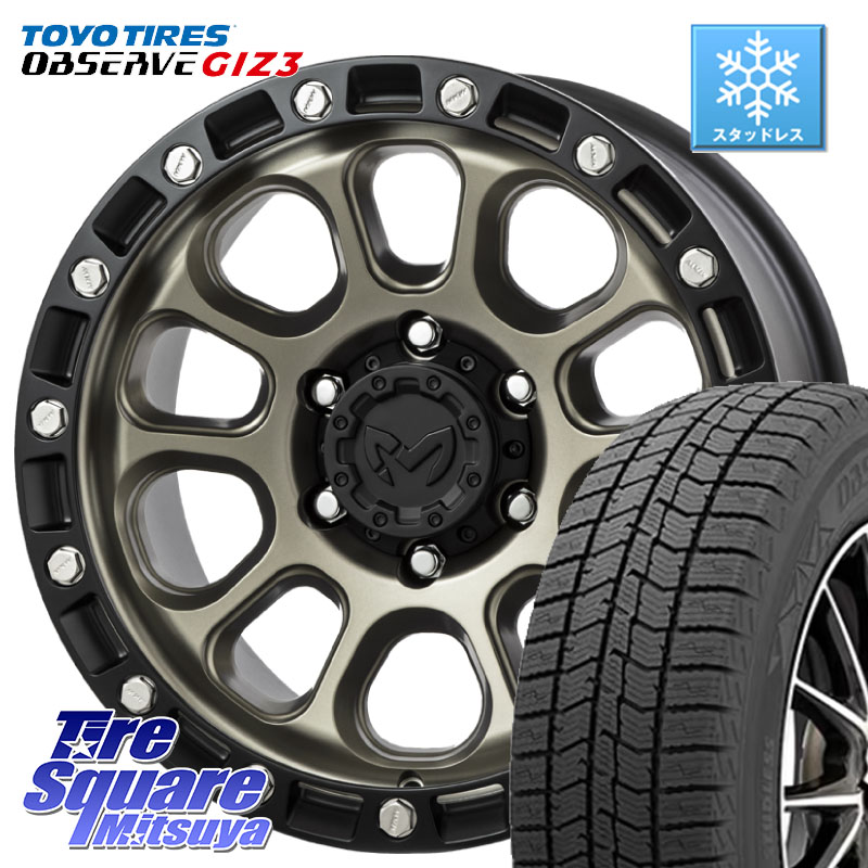 TOYO OBSERVE GIZ3 2024年~2025年製 オブザーブ ギズ3 スタッドレス ミツヤ 225/50R17MKW M204 コヨーテブロンズ ホイール 17インチ 17X8.0J 38 5穴 114.3|タイヤスクエアミツヤ