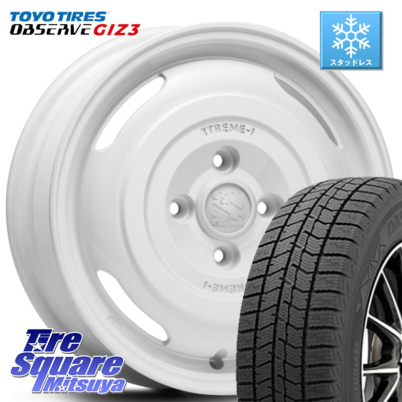 TOYO OBSERVE GIZ3 2024年製～ オブザーブ ギズ3 スタッドレス ミツヤ 165/70R14MLJ JOURNEY ジャーニー XTREME-J エクストリームJ ホイール 14インチ 14X4.5J 43 4穴 100 Mx27/37/47Sソリオ・MB37SデリカD2 MAx6S系ソリオ デリカD:2 D2 ラピュタ ハスラー リフトアッ｜タイヤスクエアミツヤ