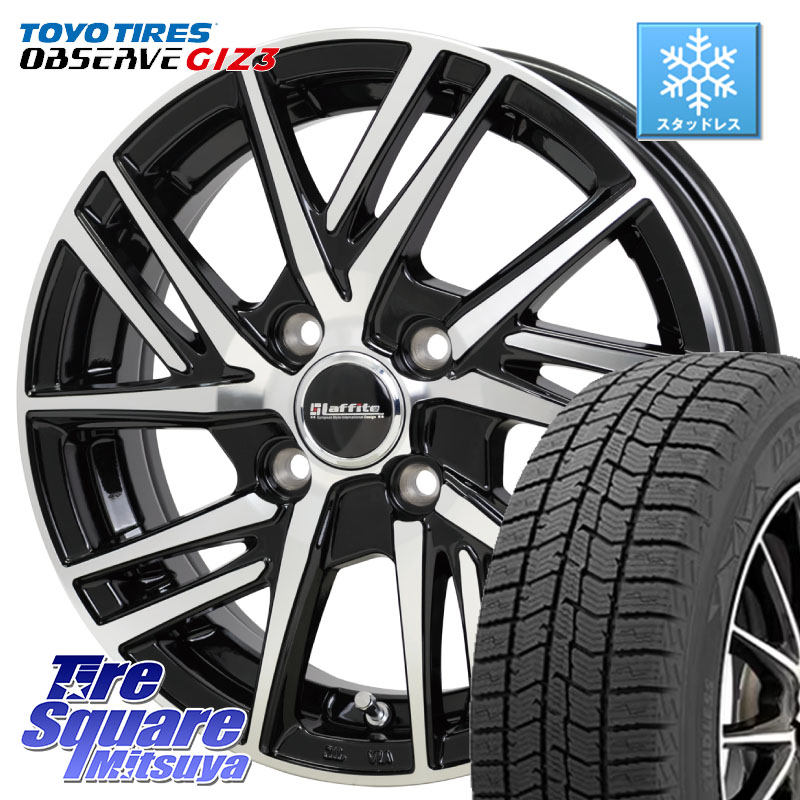 TOYO OBSERVE GIZ3 2024年～2025年製 オブザーブ ギズ3 スタッドレス ミツヤ 195/60R17HotStuff ラフィット LW06-2 LW-06-2 ホイール 17インチ 17X6.5J 45 4穴 100 ライズ/ロッキー(ガソリン車4穴) ロッキー ガソリン車 4穴 REX レックス｜タイヤスクエアミツヤ