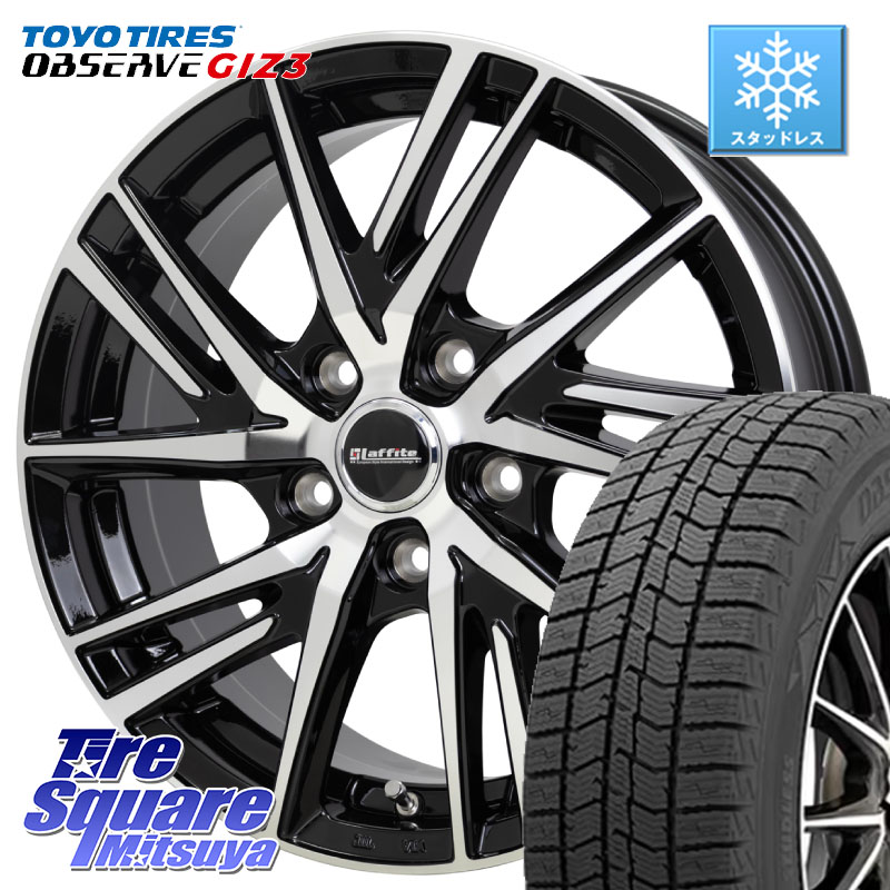 TOYO OBSERVE GIZ3 2024年製～ オブザーブ ギズ3 スタッドレス ミツヤ 235/50R18 HotStuff ラフィット LW06-2 LW-06-2 ホイール 18インチ 18 X 8.0J +42 5穴 114.3 30系アルファード 30系ヴェルファイア 20系アルファード