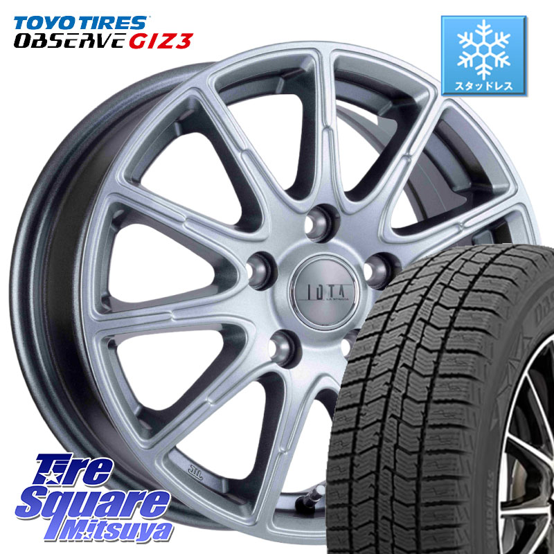 TOYO OBSERVE GIZ3 2024年～2025年製 オブザーブ ギズ3 スタッドレス ミツヤ 205/50R17 阿部商会 TIRADO IOTA イオタ ホイール 17インチ 17 X 6.5J +40 5穴 114.3 フロンクス