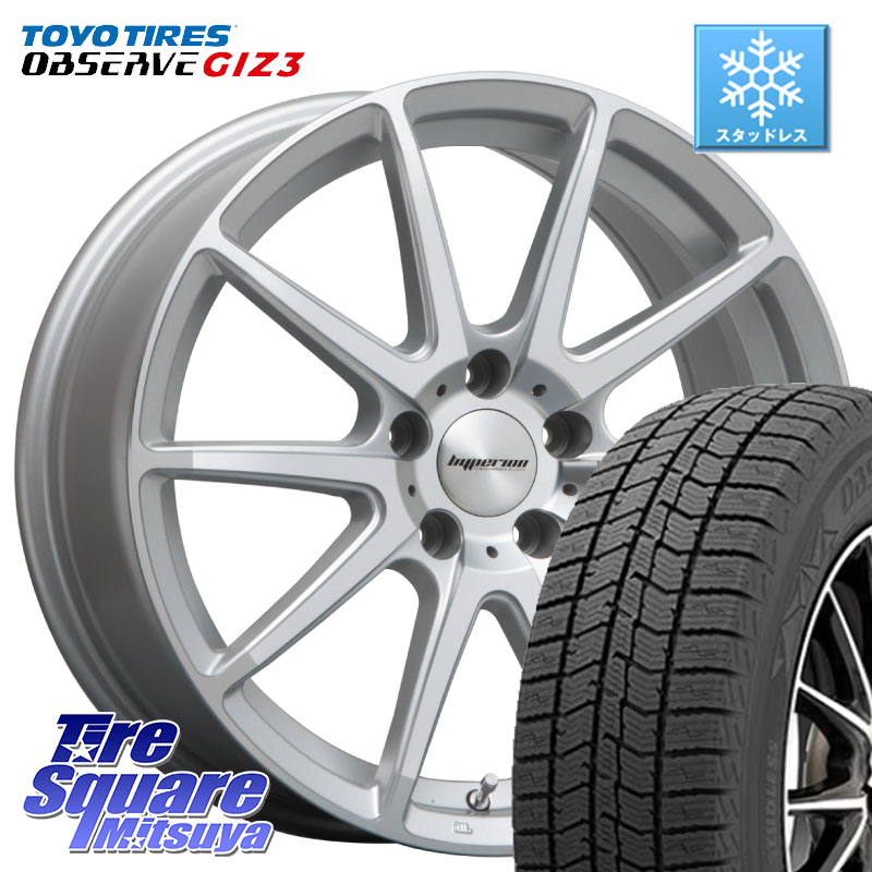 TOYO OBSERVE GIZ3 2024年製~ オブザーブ ギズ3 スタッドレス ミツヤ 235/50R18MLJ HYPERION CVX ハイペリオン ホイール 18インチ 18X8.0J 38 5穴 114.3 30系アルファード/ヴェルファイア 20系アルファード ヴェルファイアハイブリッド ヴェルファイア アルファード|タイヤスクエアミツヤ