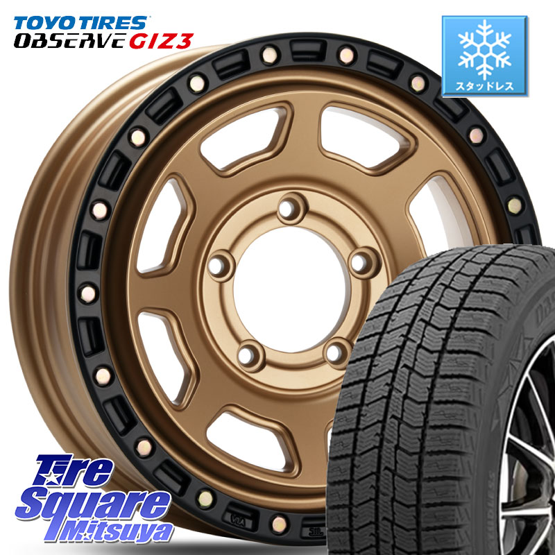 TOYO OBSERVE GIZ3 2024年製～ オブザーブ ギズ3 スタッドレス ミツヤ 215/65R16 MLJ XJ07 XTREME-J MB JIMNY エクストリームJ ホイール 16インチ 16 X 5.5J +20 5穴 139.7 ジムニー専用(要オーバーフェンダー等)