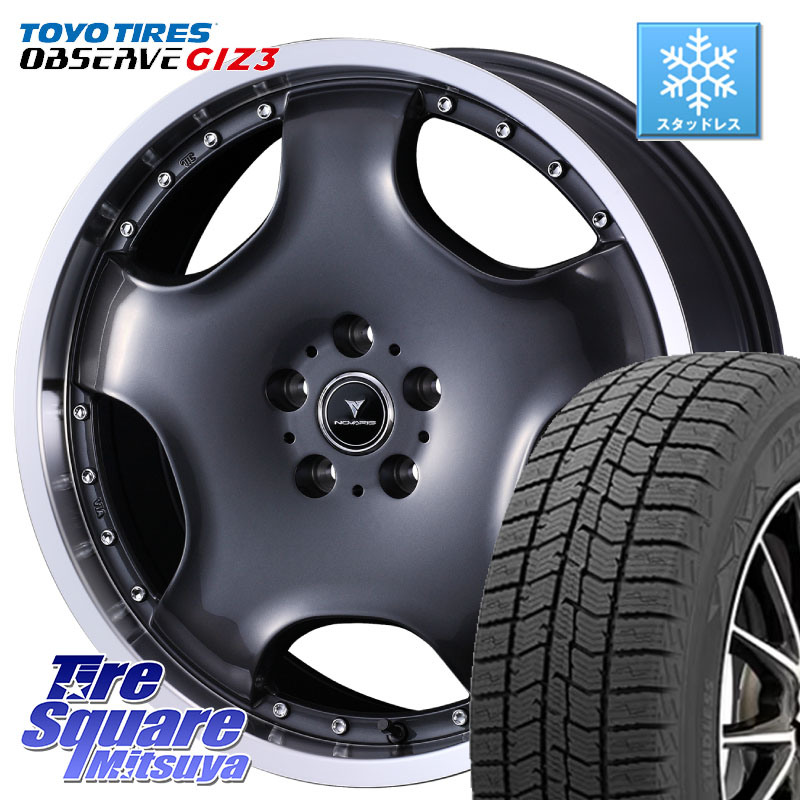 TOYO OBSERVE GIZ3 2024年～2025年製 オブザーブ ギズ3 スタッドレス ミツヤ 215/45R18 WEDS NOVARIS ASSETE D1 特価● ホイール 18インチ ノヴァリス アセット 18 X 7.0J +40 5穴 114.3 90系ノア ヴォクシー プリウスアルファ リーフ