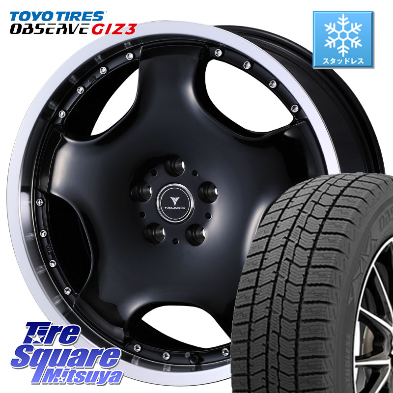 TOYO OBSERVE GIZ3 2024年～2025年製 オブザーブ ギズ3 スタッドレス ミツヤ 215/45R18 WEDS NOVARIS ASSETE D1 特価● ホイール 18インチ ノヴァリス アセット 18 X 7.0J +47 5穴 114.3 90系ノア ヴォクシー P15キックス C27セレナ リーフ MAZDA3