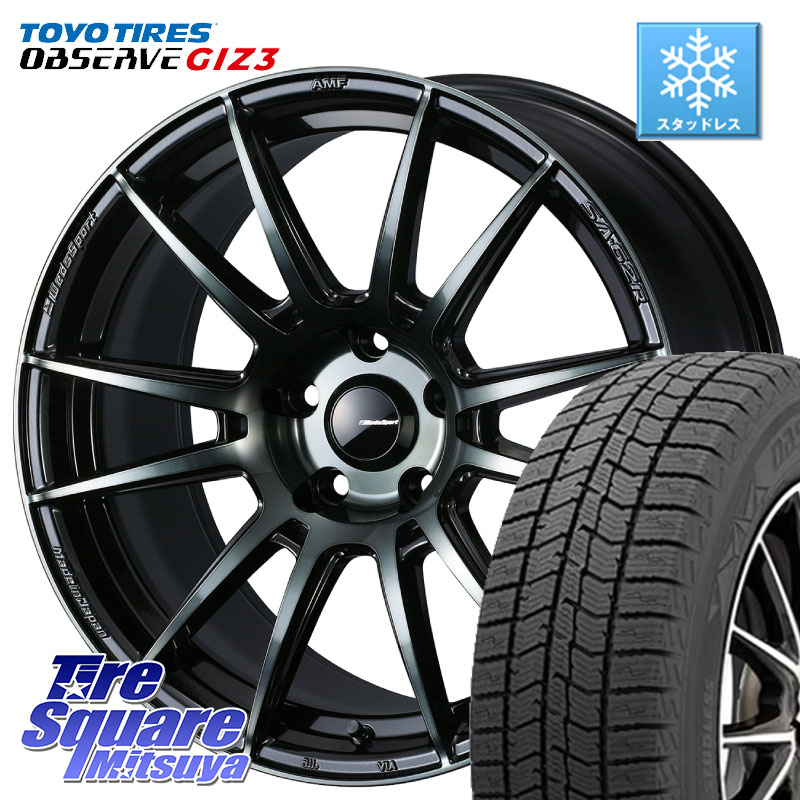 TOYO OBSERVE GIZ3 2024年～2025年製 オブザーブ ギズ3 スタッドレス ミツヤ 225/50R17 WEDS WedsSport SA-62R ホイール 17インチ 17 X 7.5J +45 5穴 114.3 WRX S4(VBH)