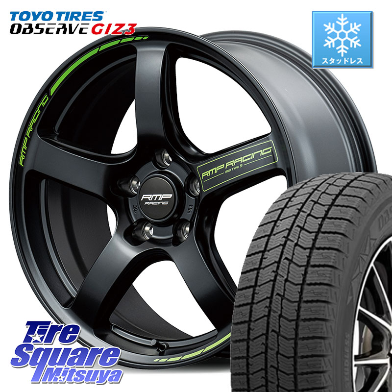 TOYO OBSERVE GIZ3 2024年～2025年製 オブザーブ ギズ3 スタッドレス ミツヤ 225/45R17MANARAY MID RMP RACING R50 TypeS ホイール 17インチ レーシング 17X7.0J 48 5穴 100 カローラスポーツ BRZ/86/GR86 GR 86 ハチロク 86 ハチロク｜タイヤスクエアミツヤ