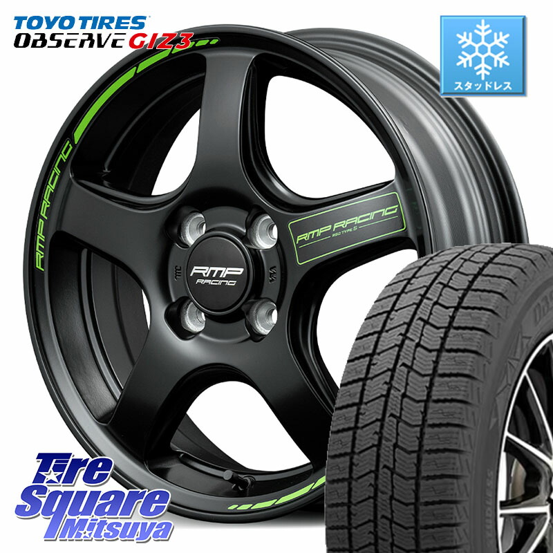 TOYO OBSERVE GIZ3 2024年～2025年製 オブザーブ ギズ3 スタッドレス ミツヤ 165/55R15 MANARAY MID RMP RACING R50 TypeS ホイール 15インチ レーシング 15 X 5.0J +45 4穴 100 N-BOX タント スペーシア サクラ 70,868円