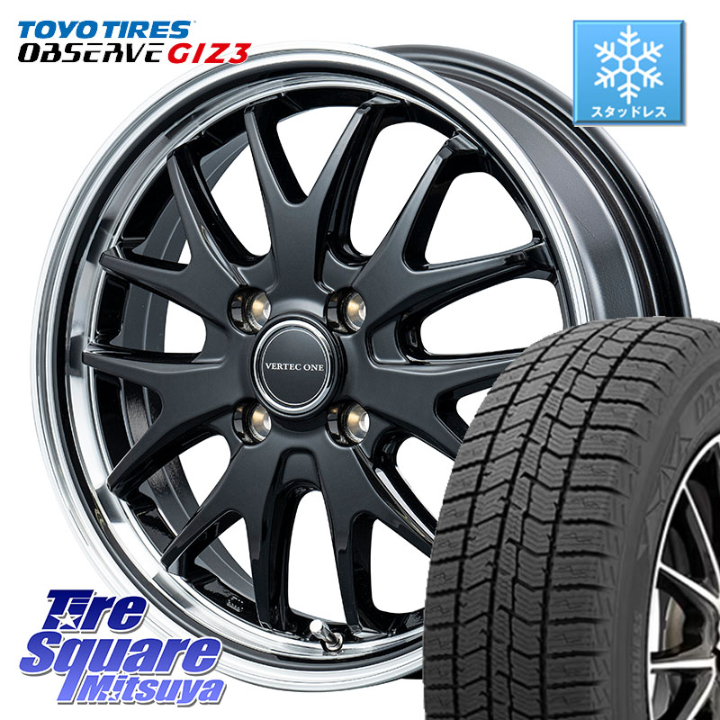 TOYO OBSERVE GIZ3 2024年製～ オブザーブ ギズ3 スタッドレス ミツヤ 165/55R14MANARAY MID VERTEC ONE EXE7 ホイール 14インチ 14X4.5J 45 4穴 100 ハイゼットアゲトラCustom車用※軽自動車専用ホイール※ ekワゴン アルト系 ライフ ゼスト モコ 日産 アトレーワゴン｜タイヤスクエアミツヤ 63,195円
