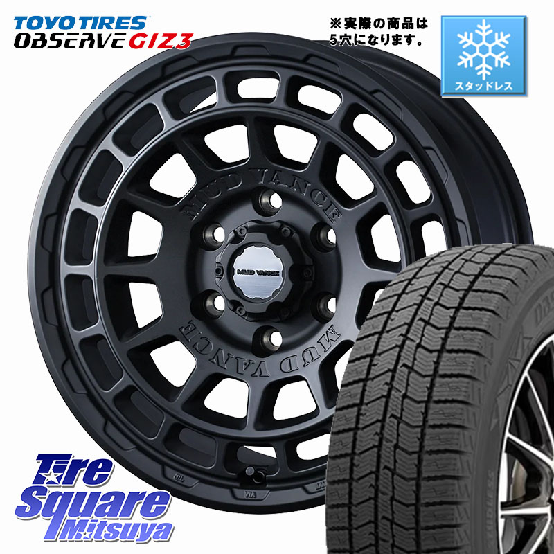 TOYO OBSERVE GIZ3 2024年製～ オブザーブ ギズ3 スタッドレス ミツヤ 205/55R16 WEDS MUDVANCE X TYPE F ホイール 16インチ マッドヴァンス 16 X 7.0J +35 5穴 114.3 GRヤリスRSノーマルキャリパー