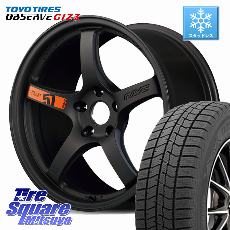 TOYO OBSERVE GIZ3 2024年～2025年製 オブザーブ ギズ3 スタッドレス ミツヤ 225/45R17 RAYS 【欠品次回要問合せ】 gramLIGHTS 57CR SpecD ホイール 17インチ 17 X 7.0J +47 5穴 114.3 118,895円